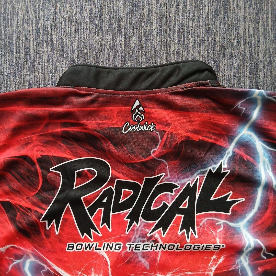 ✨新品✨ボウリングウェア　ラディカル　サイズM　 レッド　竜巻　かっこいい