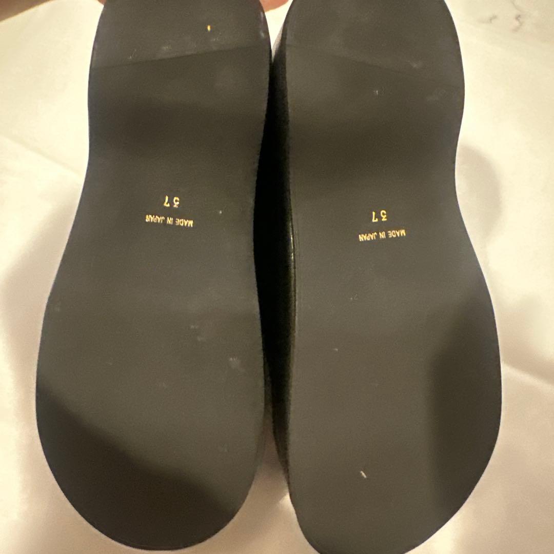 美品CLANE クラネ PLATFORM CLOGS サボ ブラック 37サイズ