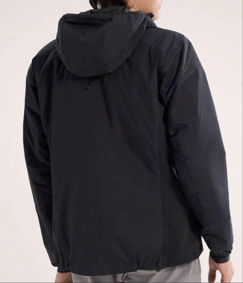 アークテリクス ATOM HOODY 黒 S 正規品 ネームロゴ ラストモデル！
