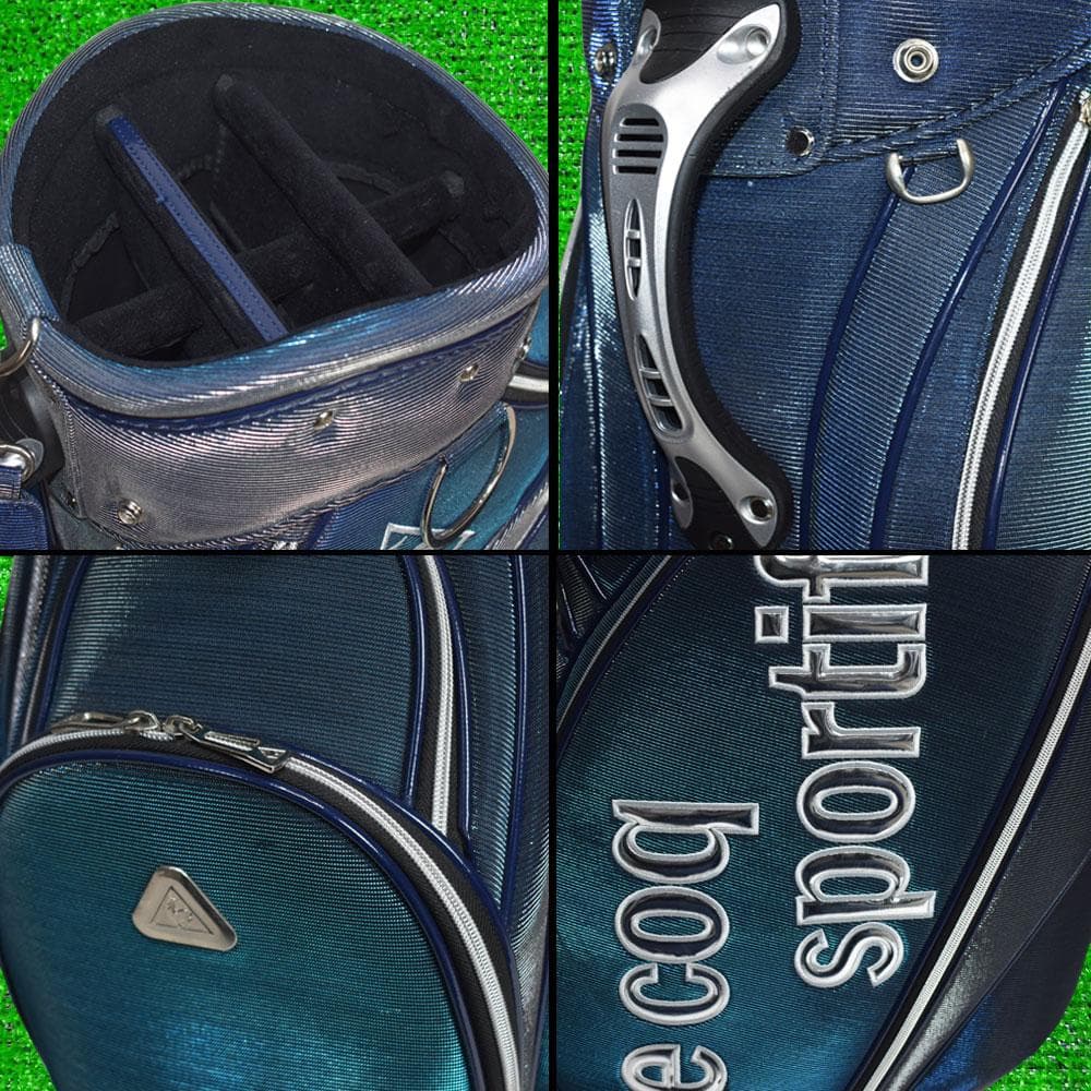 ルコックスポルティフ ゴルフ キャディバッグ ９型【ブルーラメ】美品！