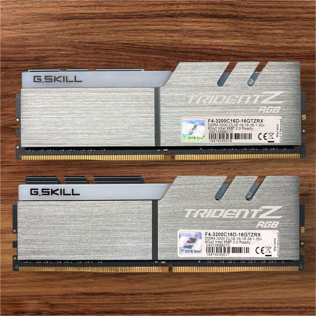 G.SKILL Trident Z RGB 16GB 3200 Memtest済