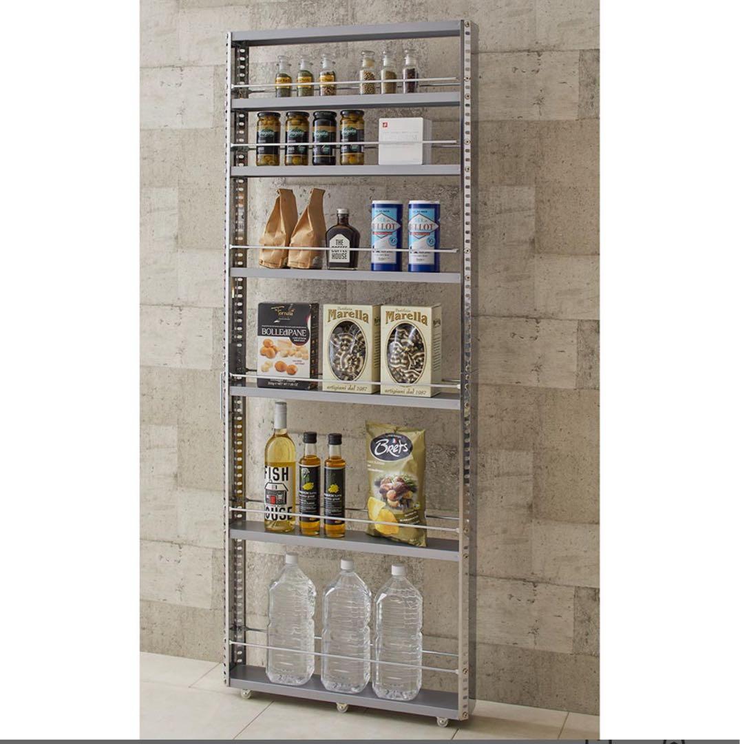 杉並区から直接引取り可　DINOS ステンレス製キッチンすき間収納ワゴン