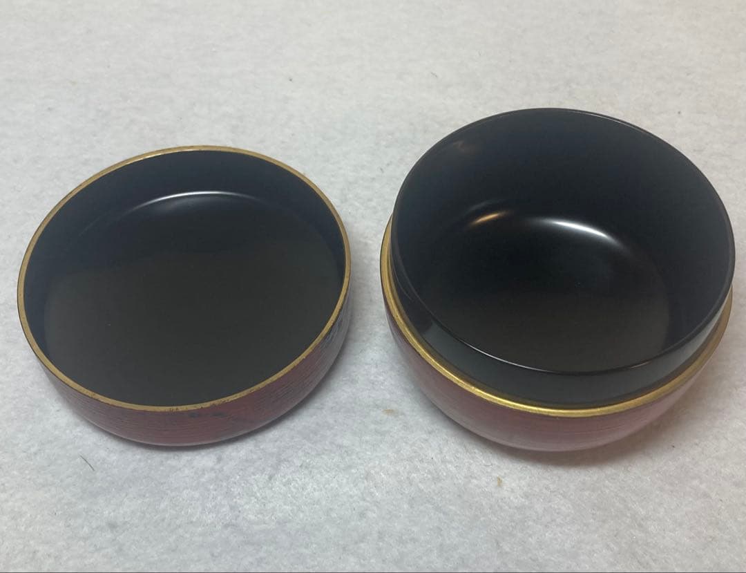 B524h「朝陽 棗」岡本陽斎作　共箱　茶入　茶道具　加賀塗師