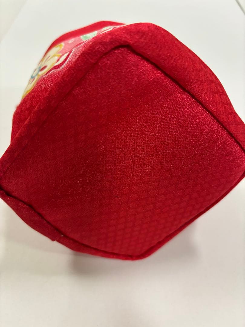 七五三　女の子　着物・被布セット　白地に桜　パステル　鹿子　うさぎ飾り