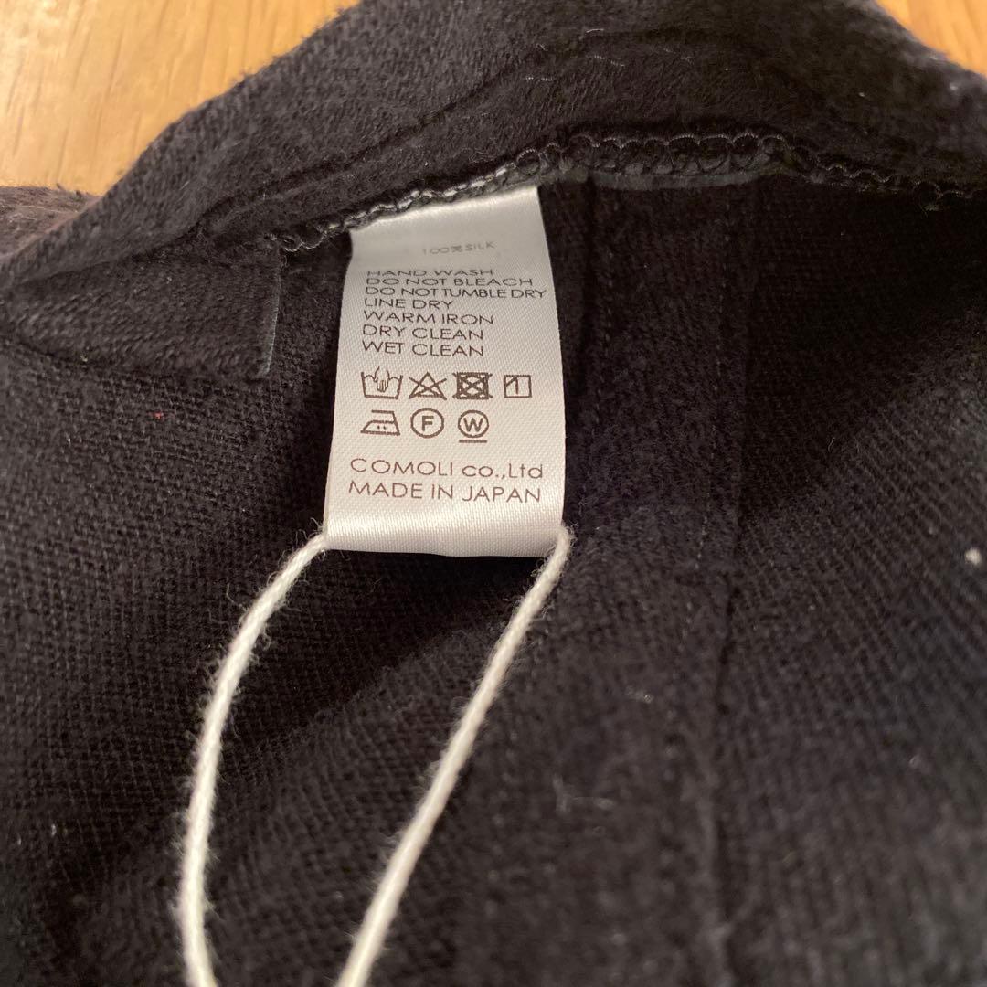 タグ付き COMOLI シルクネップキャップsize:F Z01-07003