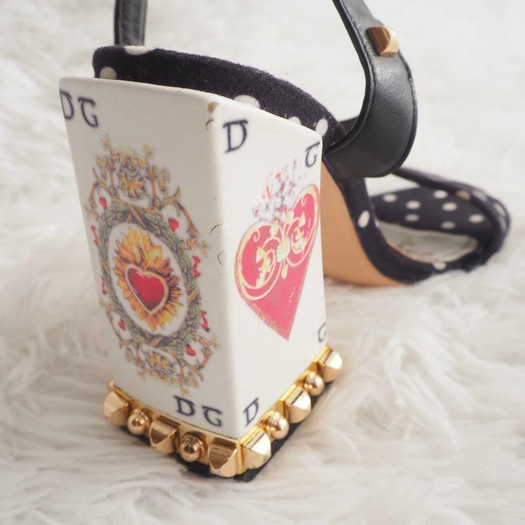 希少✨️ドルチェアンドガッバーナ ミュール サンダル ドット柄 ハート