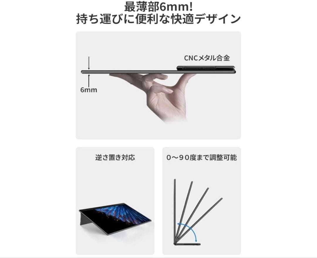 EWEI 18インチ モバイルモニター 本体RQHG-180PW