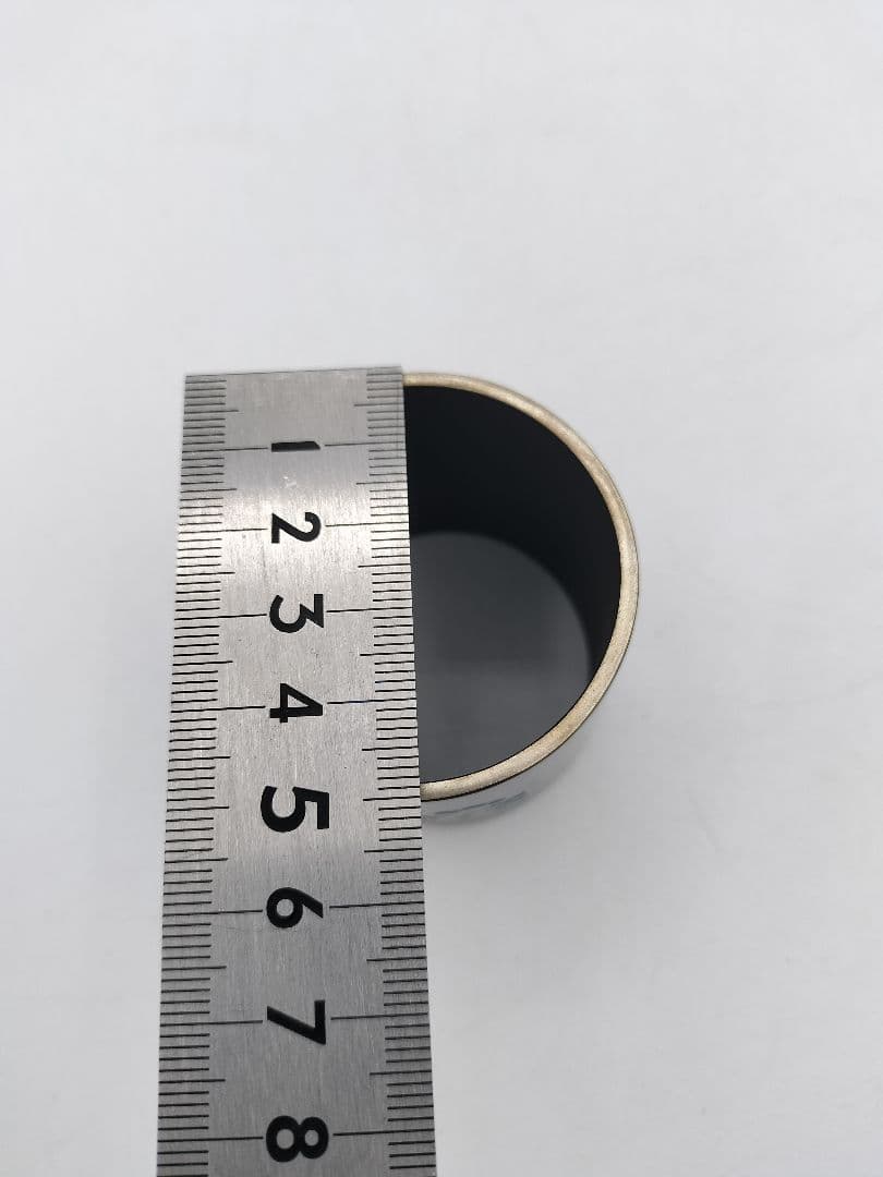 c423【新品・未使用】蓋置 唐銅 月秋草 金谷宗林 木箱 茶道具