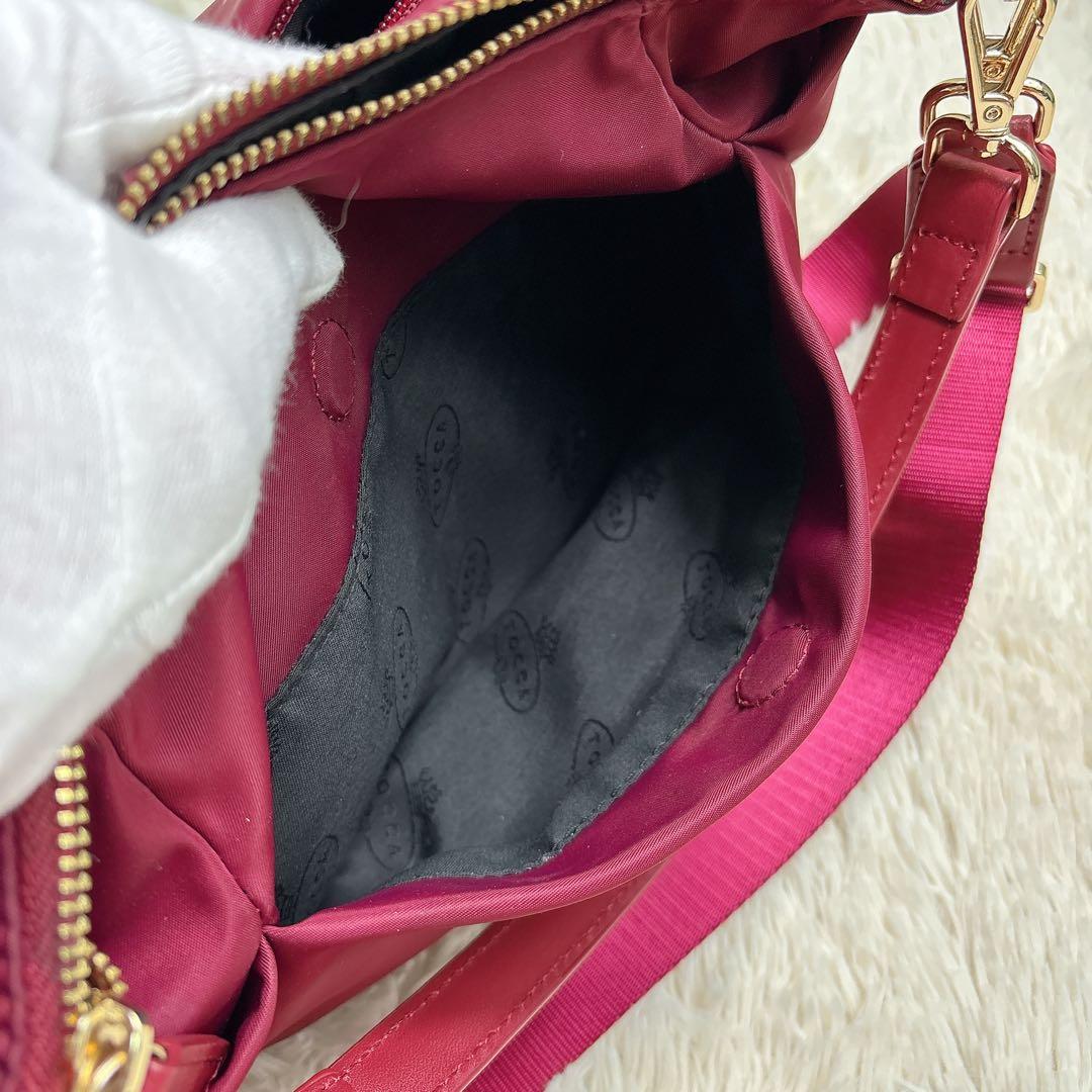 TOCCA トッカ ワンショルダー トートバッグ ナイロン ワインレッド希少