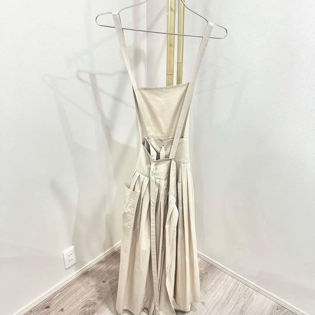 【sara BY RIS 】Flare design エプロン　ベージュ