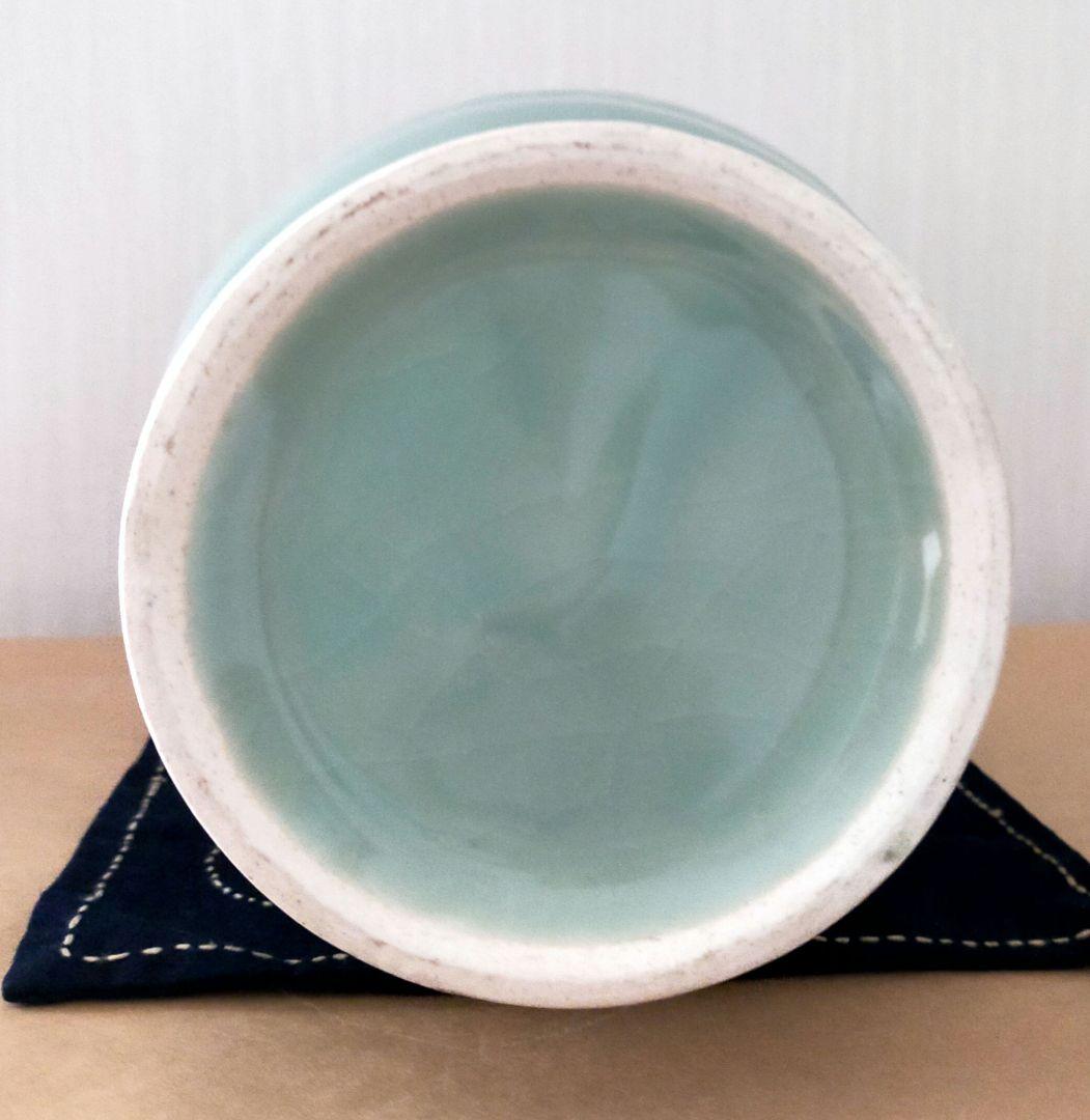 セール✨中国伝統美術工芸品　青釉　青磁　花瓶　花器　元箱付き
