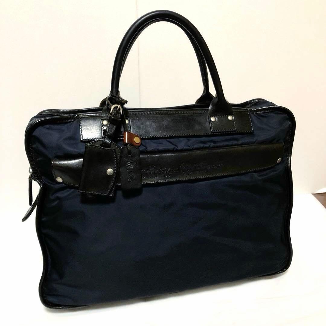 美品✨人気 フェリージ ビジネスバッグ 8637/2 A4可 大容量 ネイビー