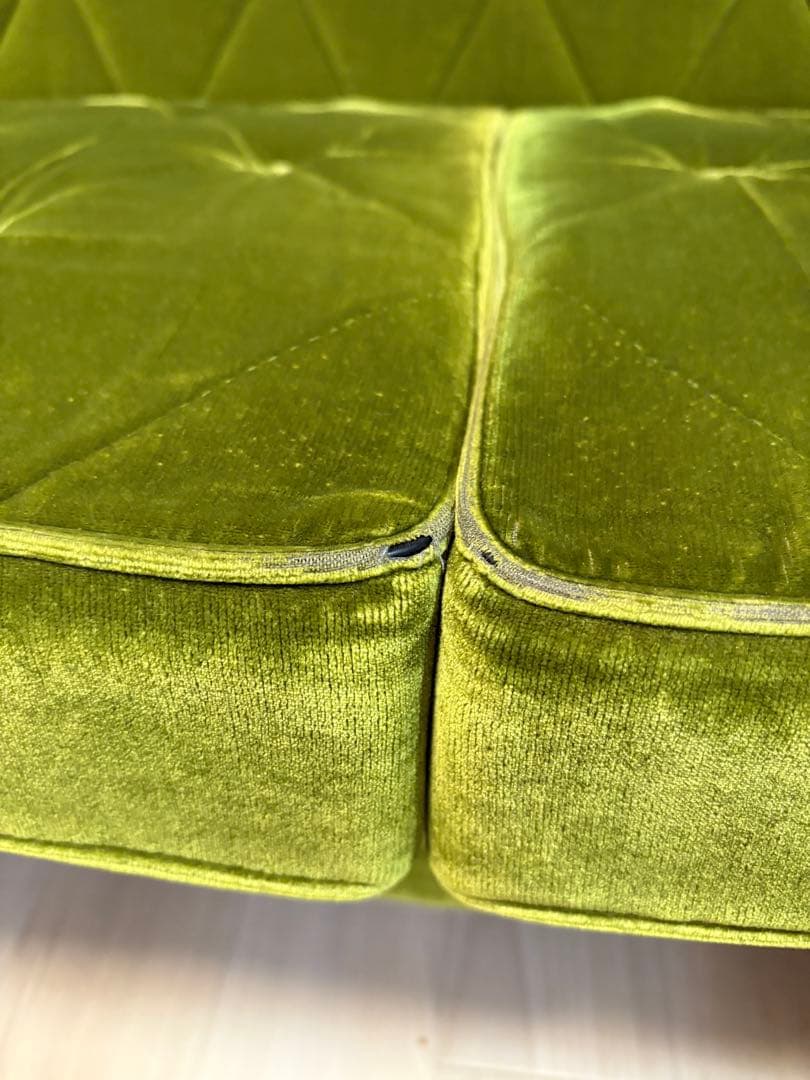 【最終値下げ】カリモク60 ロビーチェア　モケットグリーン