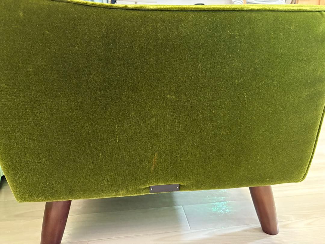 【最終値下げ】カリモク60 ロビーチェア　モケットグリーン