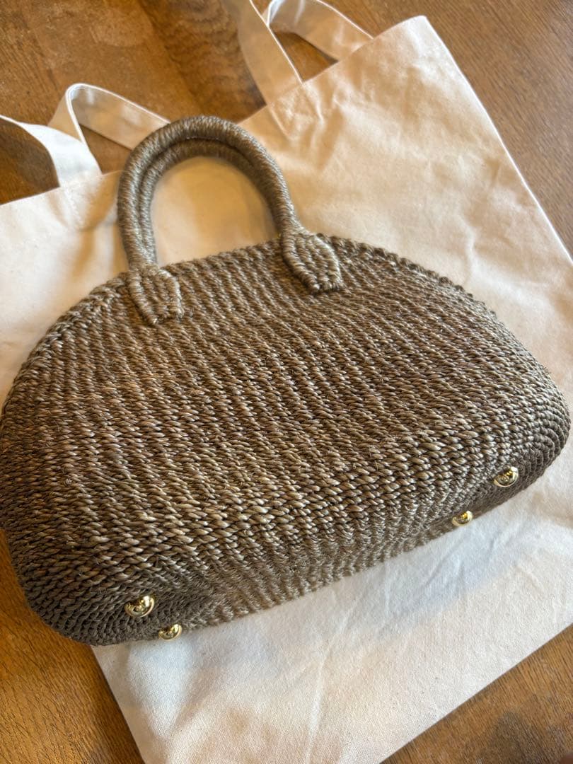 manimaris 新品未使用 アバカボストンバッグ ミニサイズ トーブ