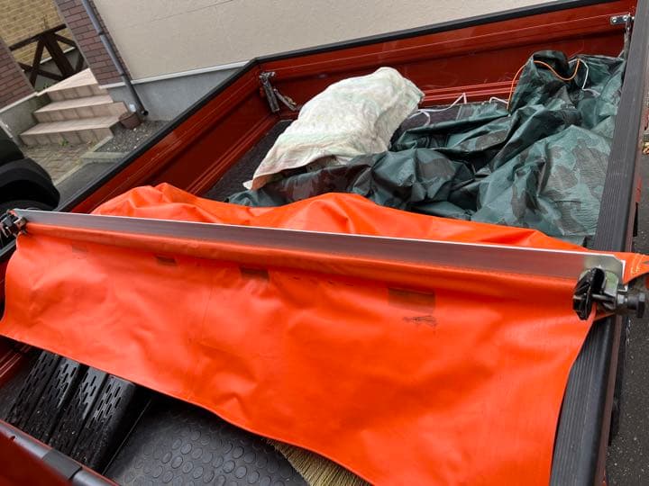 軽トラックジャンボ用、特注荷台シート