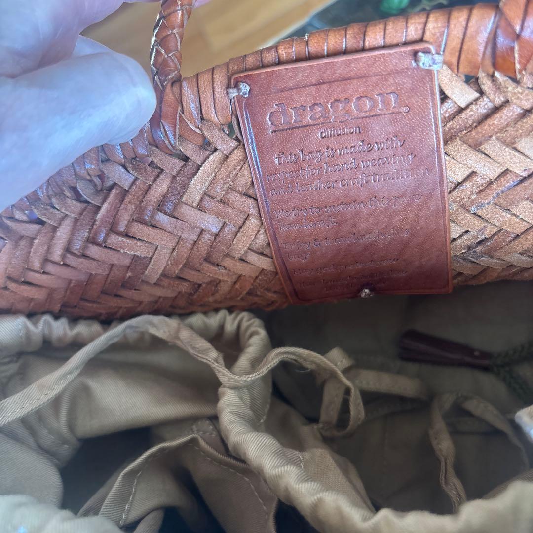 ドラゴン　革メッシュバック