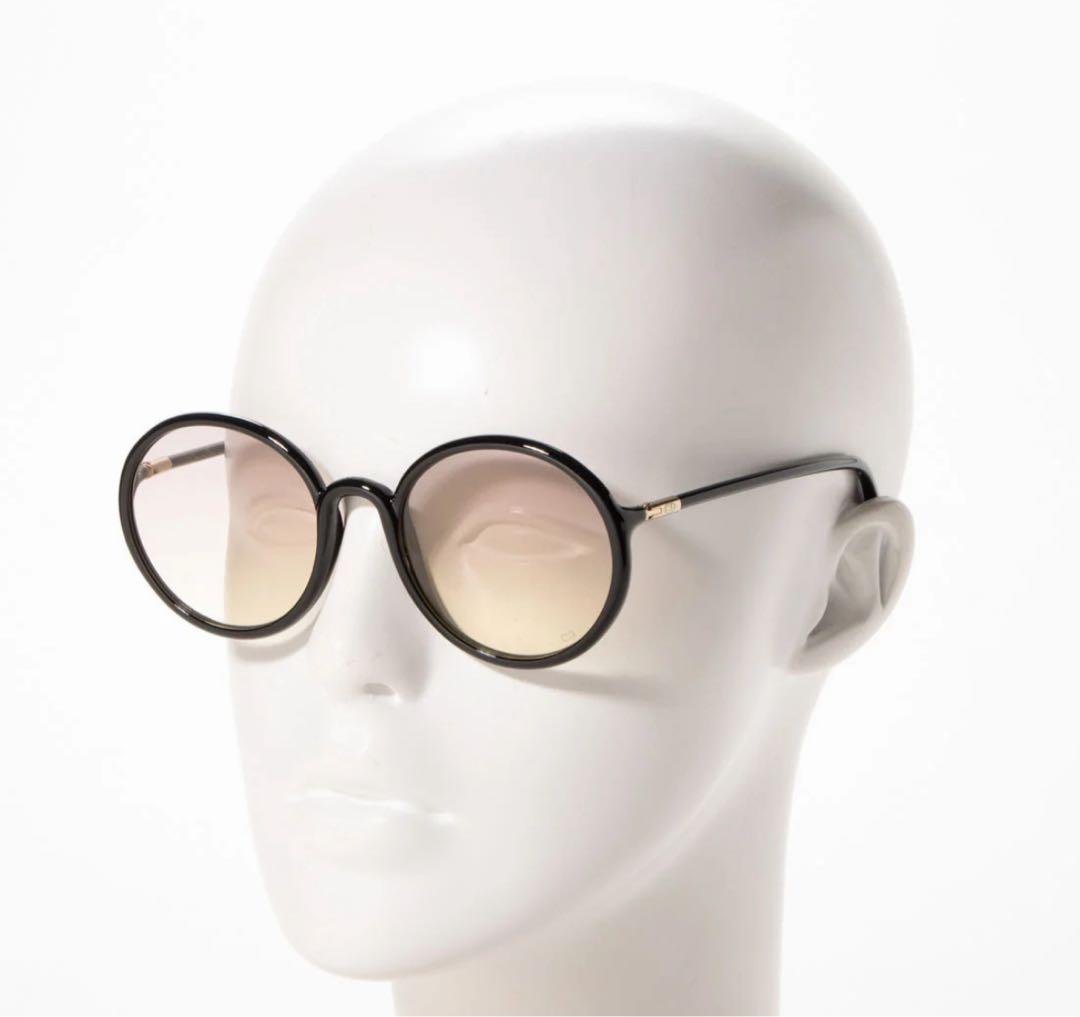 Dior オーバル型ユニセックスサングラス ブラック