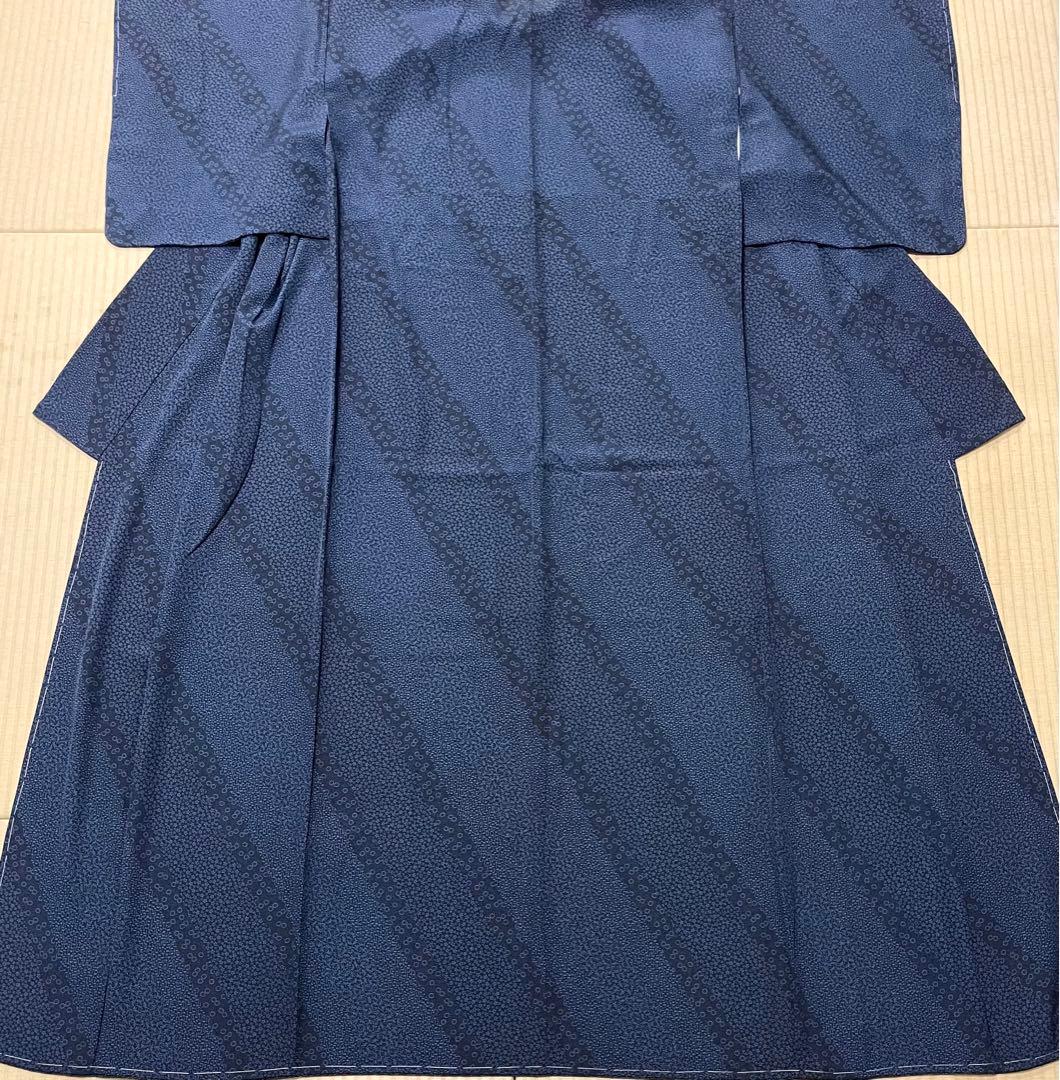 江戸小紋 藍染 付け下げ小紋