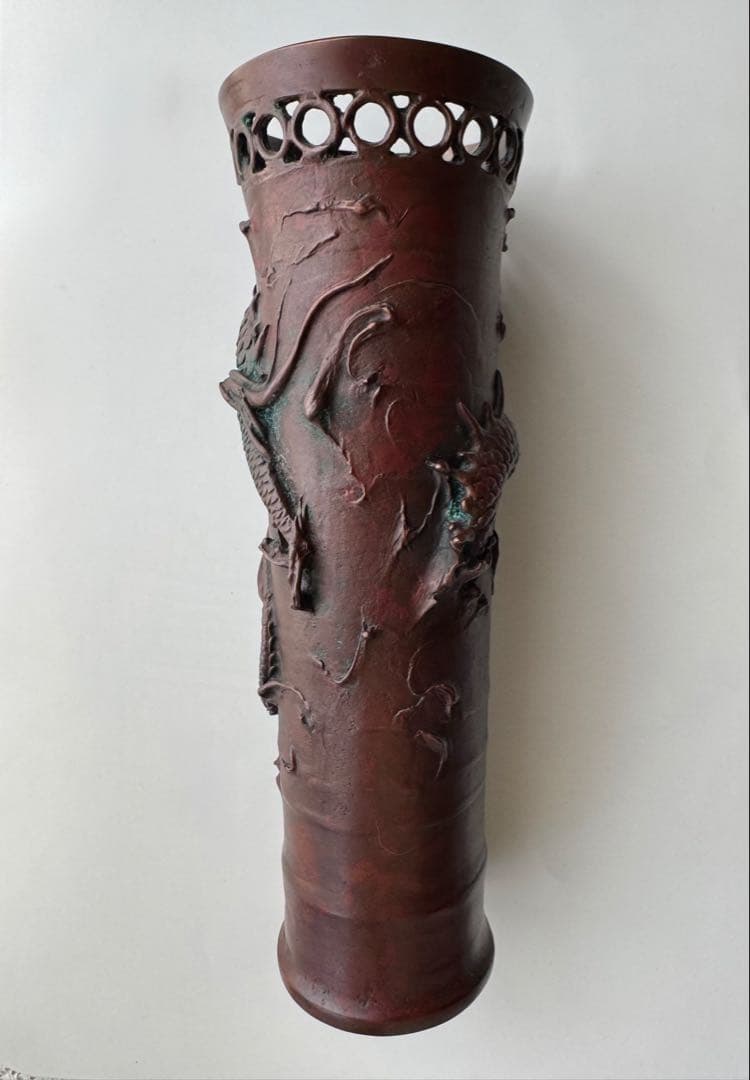 蝋型青銅　大森孝志　高岡銅器　花器花瓶