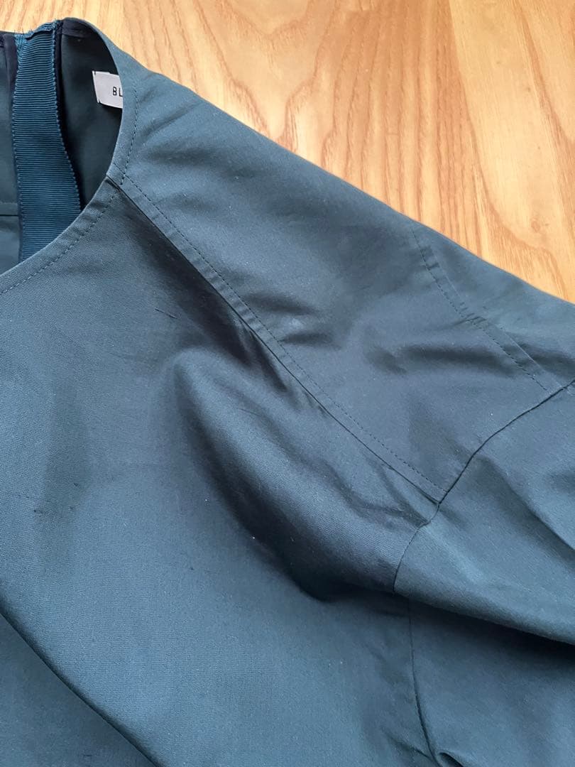 ブラミンク　BLAMINK コットンシルクバックジップ　ブラウス　シャツ　38