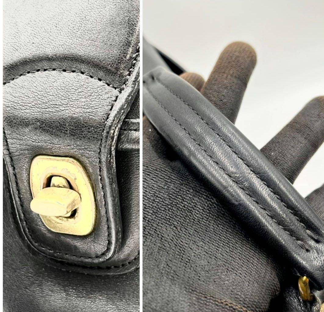 バッグ COACH 5180 Leather Satchel Shoulder Bag