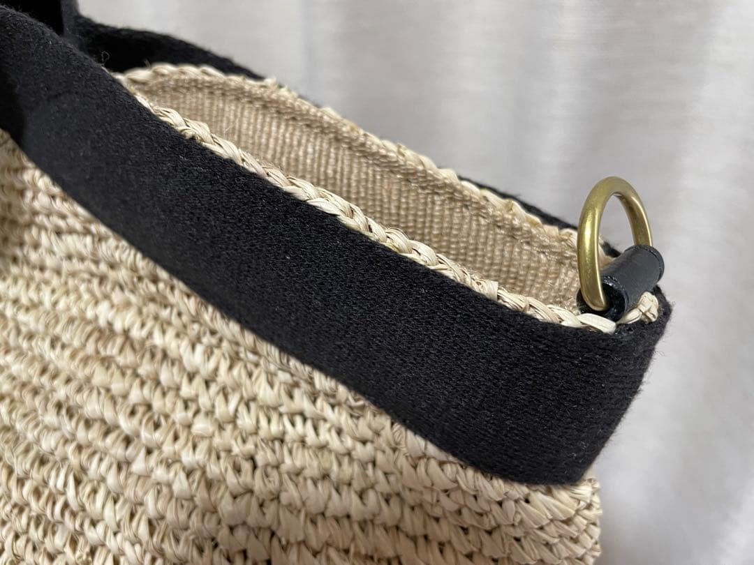 【新品未使用】VIOLAd'ORO（ヴィオラドーロ） ラフィアトートバッグ