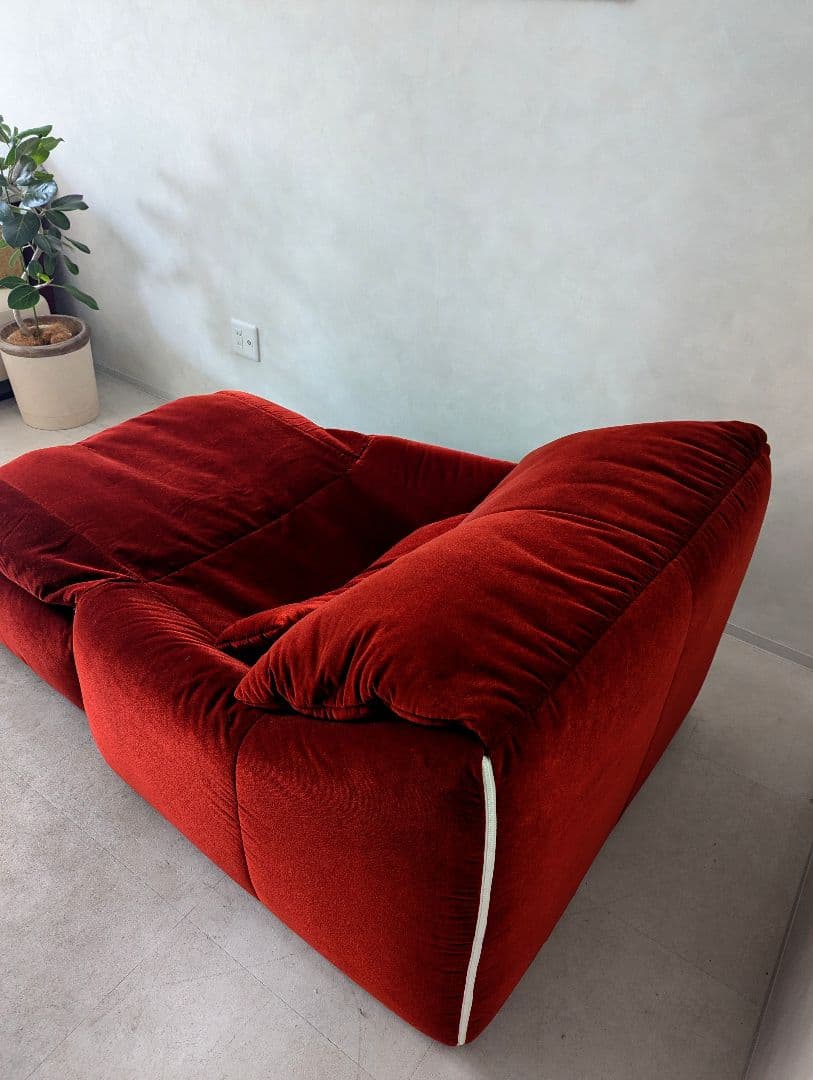 極上品　【ligne roset】リーン ロゼ プリューミー　1Pソファ＆パフ