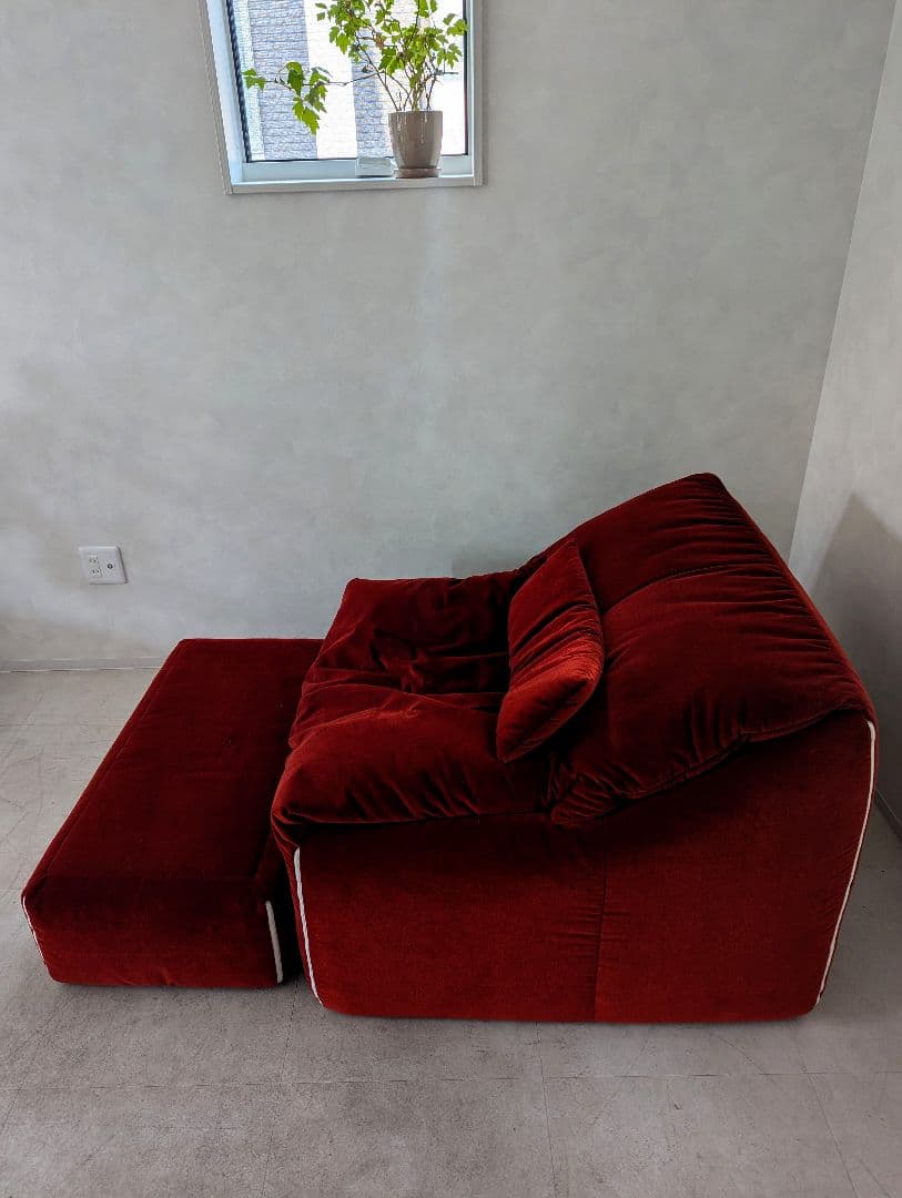 極上品　【ligne roset】リーン ロゼ プリューミー　1Pソファ＆パフ