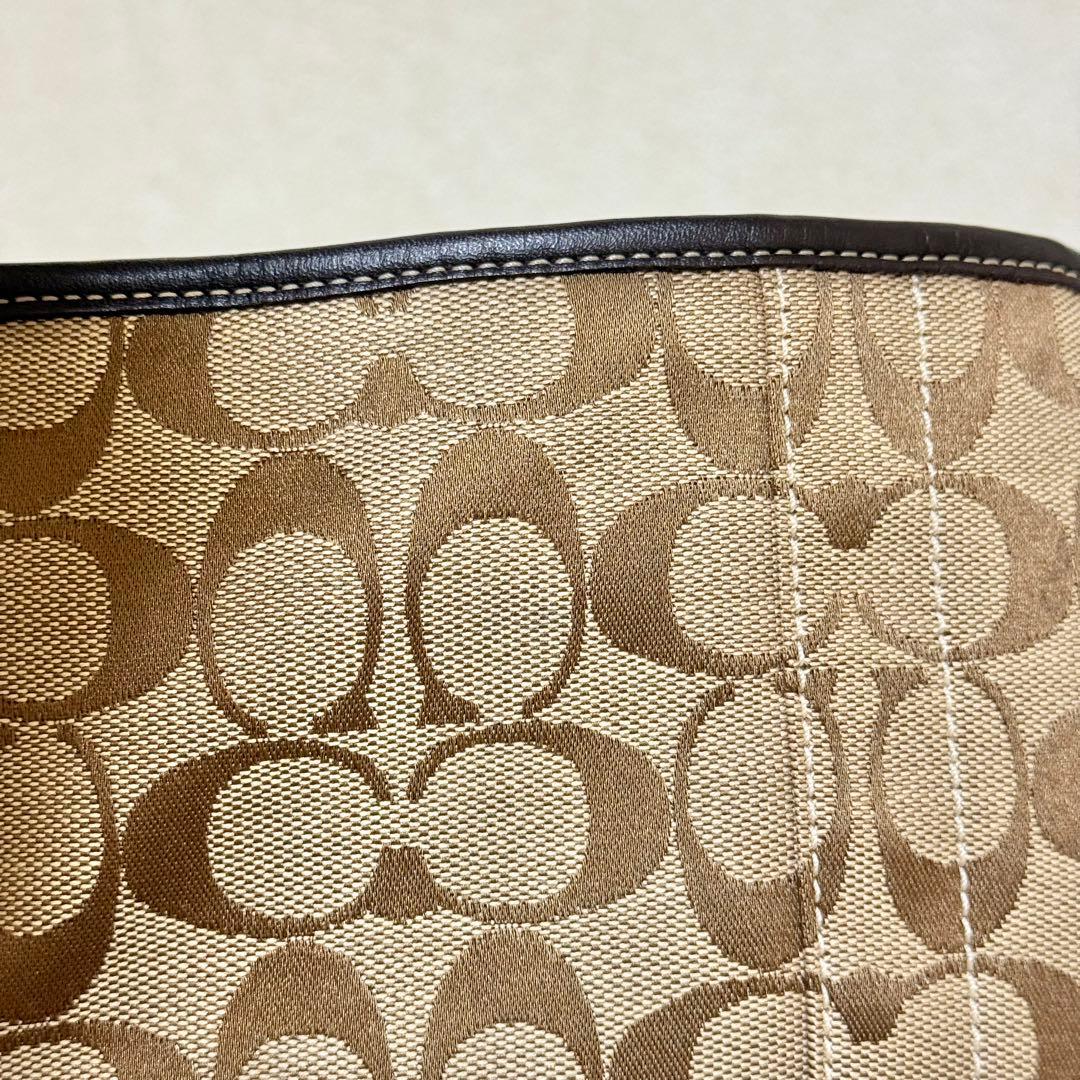COACH ワンショルダー バッグ シグネチャー ブラウン系 6267