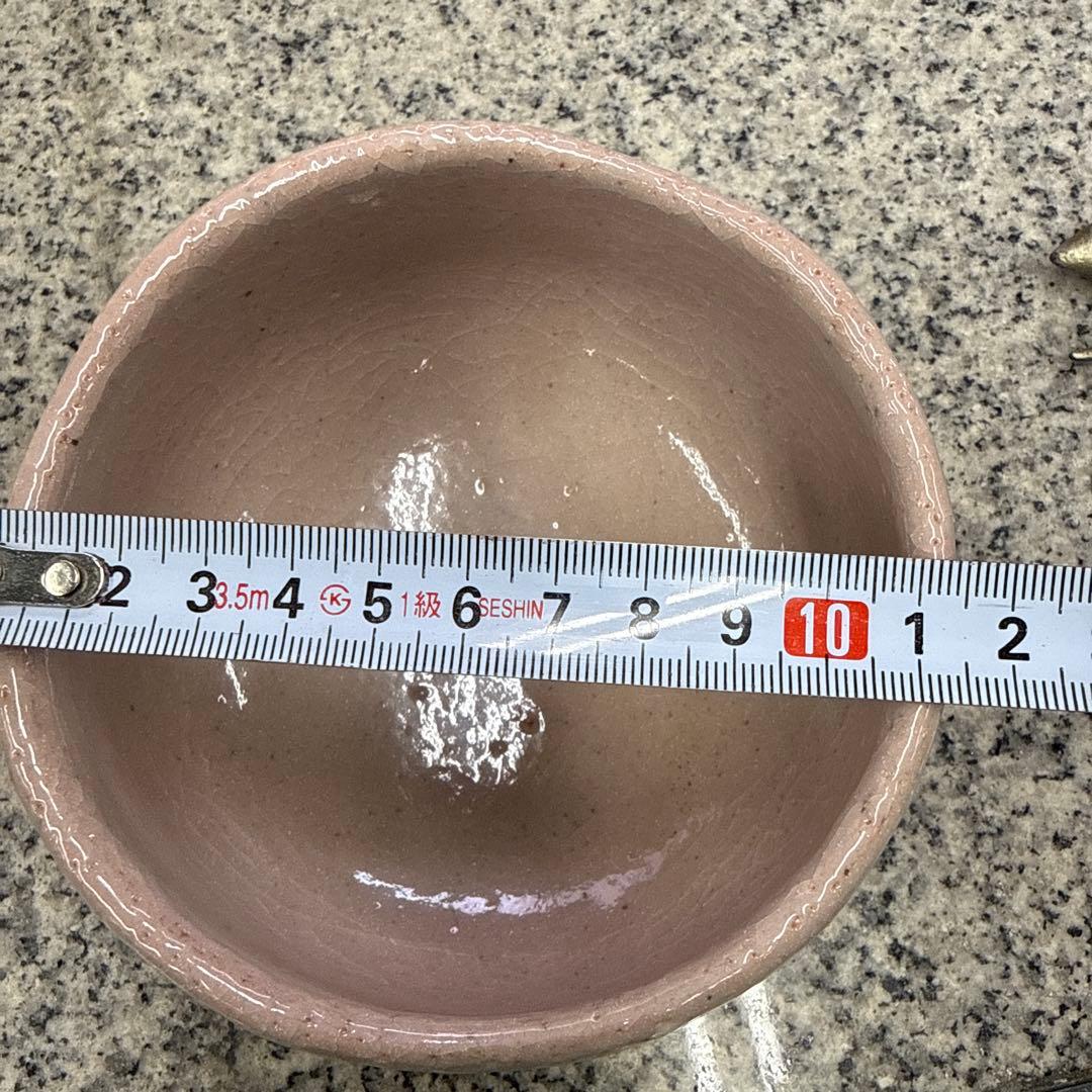 陶器製茶碗 抹茶茶碗 鶴 工芸品 美術品 2つセット 茶道具 小物 格安