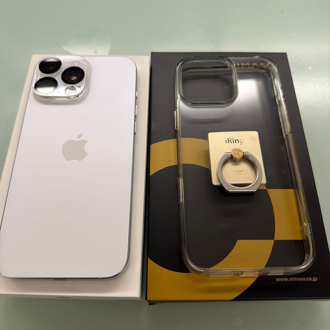 iPhone 16 promax 256GB ホワイトチタニウム 美品　98%