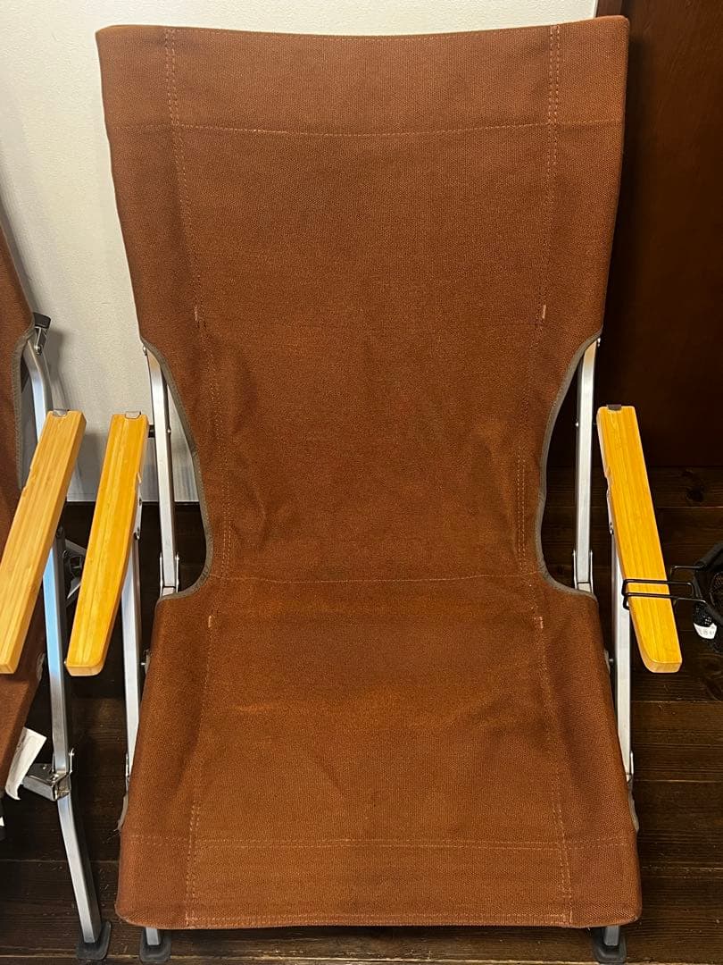 【美品】スノーピーク　ローチェア30　ブラウン2脚 & カップホルダー2個
