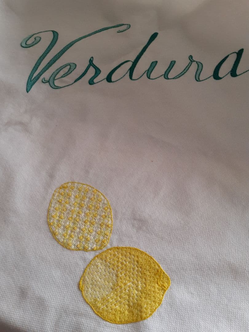 戸塚刺繍、新品未使用 西洋野菜刺繍 テーブルクロス( 大) 円形、長方形他