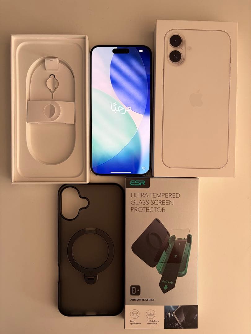 Apple iPhone 16 Plus 128GB ホワイト ケースフィルム付