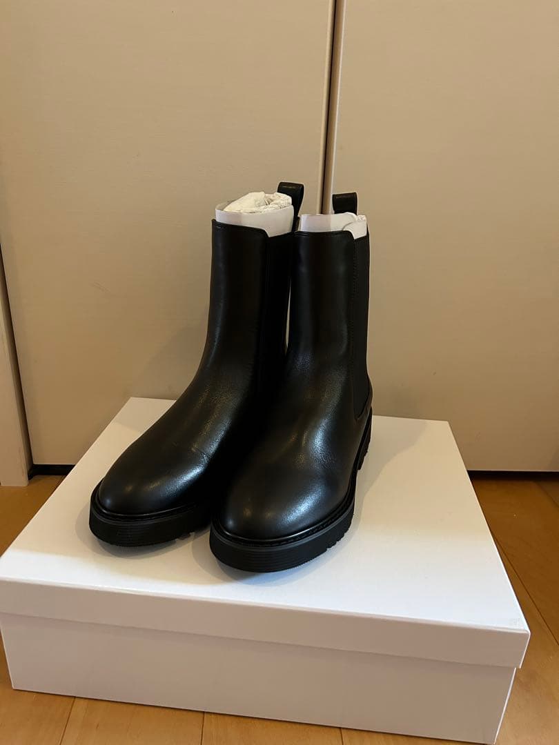 A　　新品未使用スローブイエナブラック サイドゴアブーツ 厚底37サイズ