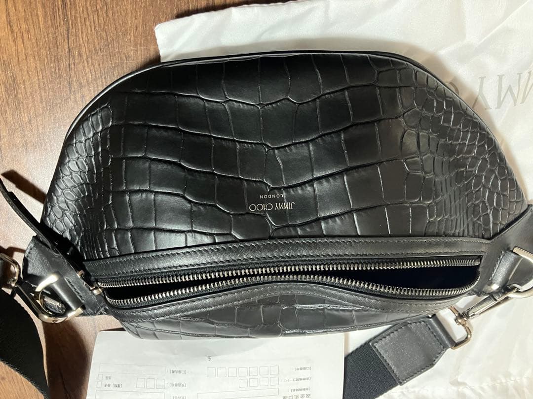 JIMMY CHOO クロコダイル風ボディバッグ　美品　値下げ不可