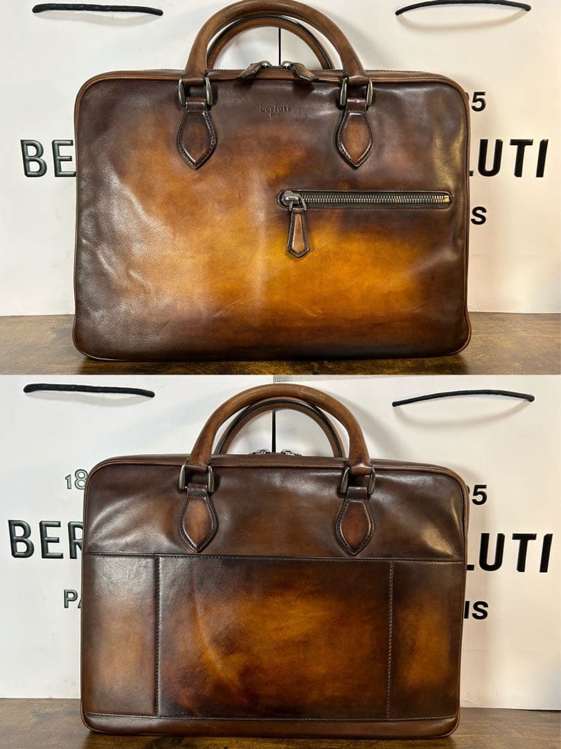 極美品　オルガ期 Berluti アンジュール ヴェネチアレザー ブリーフケース