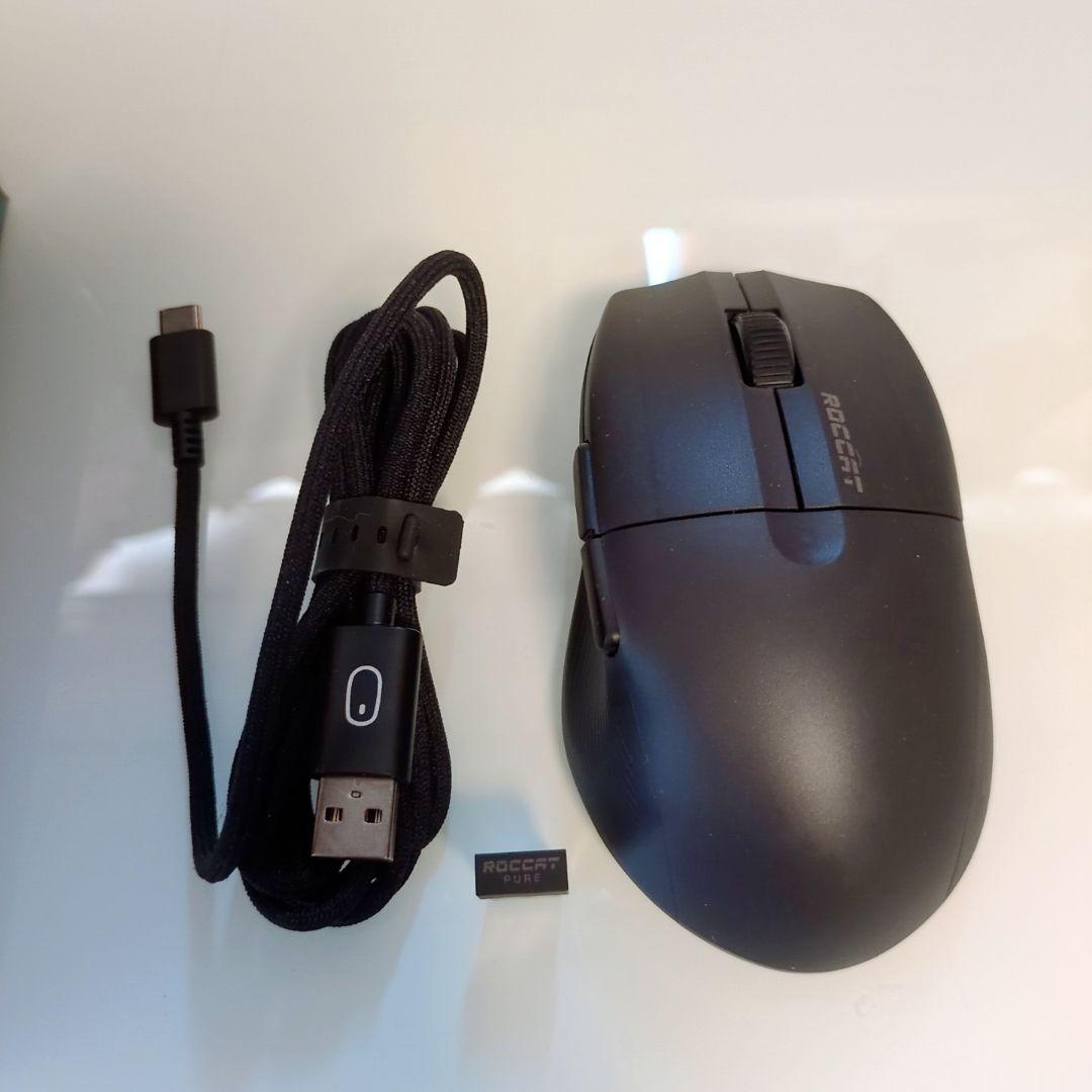 ROCCAT ゲーミングマウス PURE AIR 超軽量54g ワイヤレス 黒