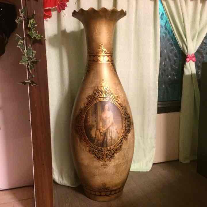 ☆西洋アンティーク 美術品 女性が描かれた壺☆