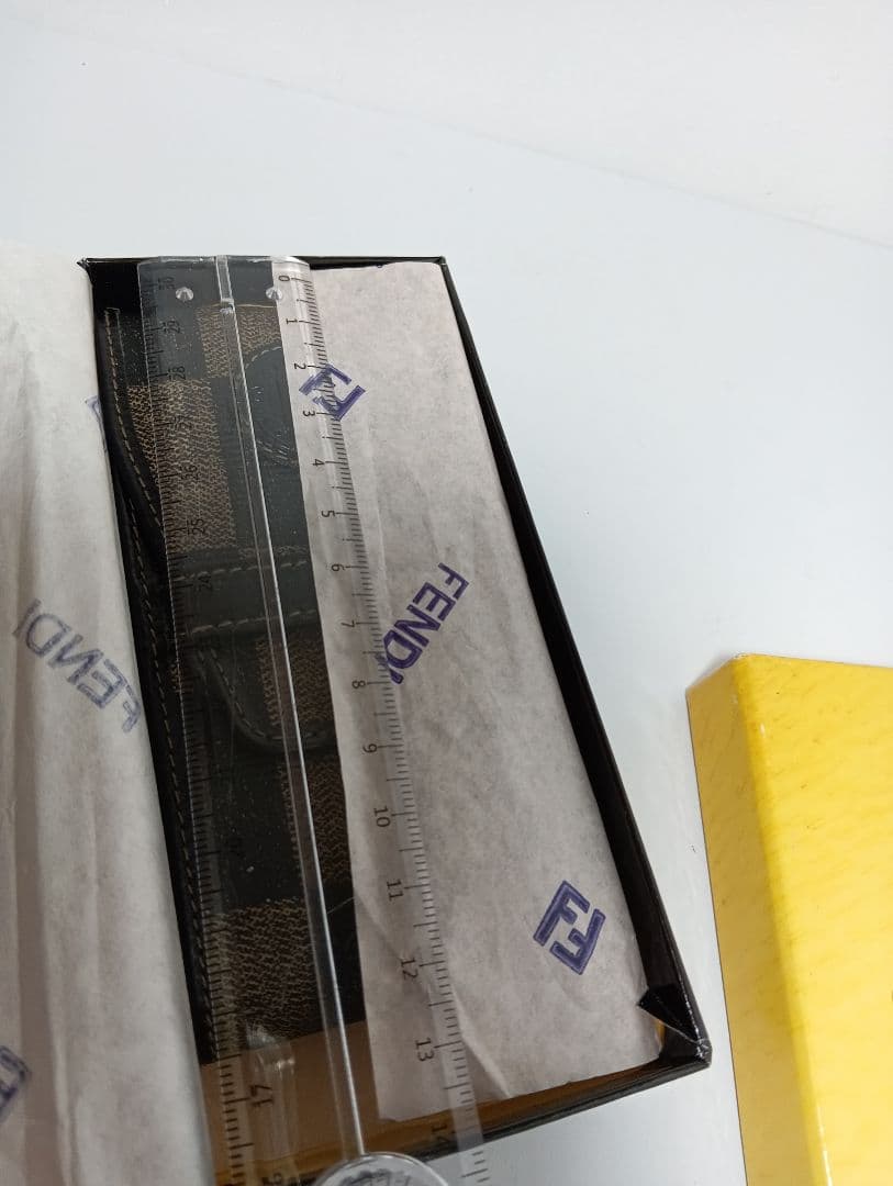 FENDI　フェンディ シガレット　ケース タバコケース ブロックチェック