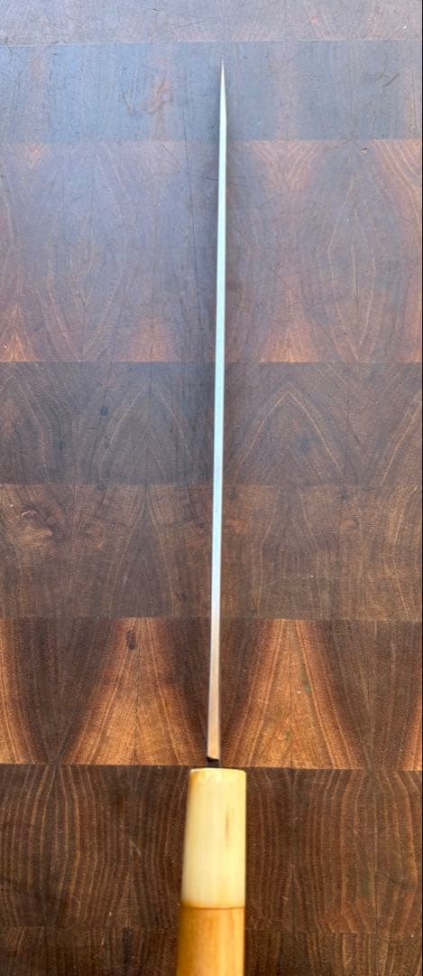 京都　有次　霞　柳刃　300mm 尺　包丁　白鋼　和包丁　打刃物　研ぎ磨き済