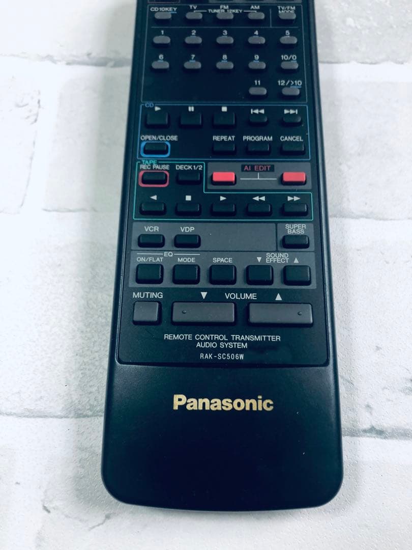 パナソニック オーディオリモコン RAK-SC506W. (tv3805)