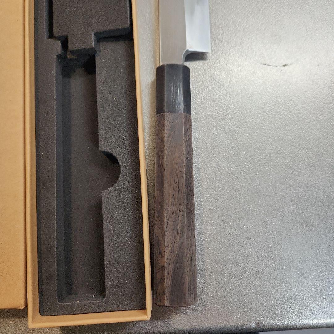 最終値下げ　梵静刃物V金10号　先丸包丁　柳刃　9寸　黒檀八画柄