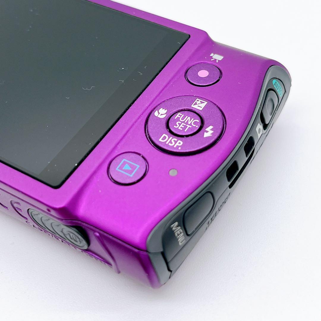 【美品】Canon IXY 600F パープル 専用ケース オールド コンデジ