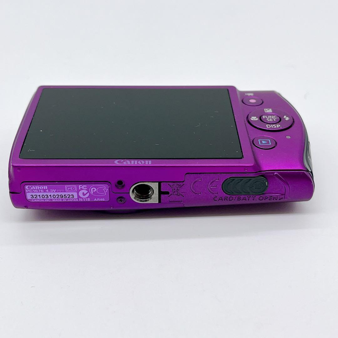 【美品】Canon IXY 600F パープル 専用ケース オールド コンデジ
