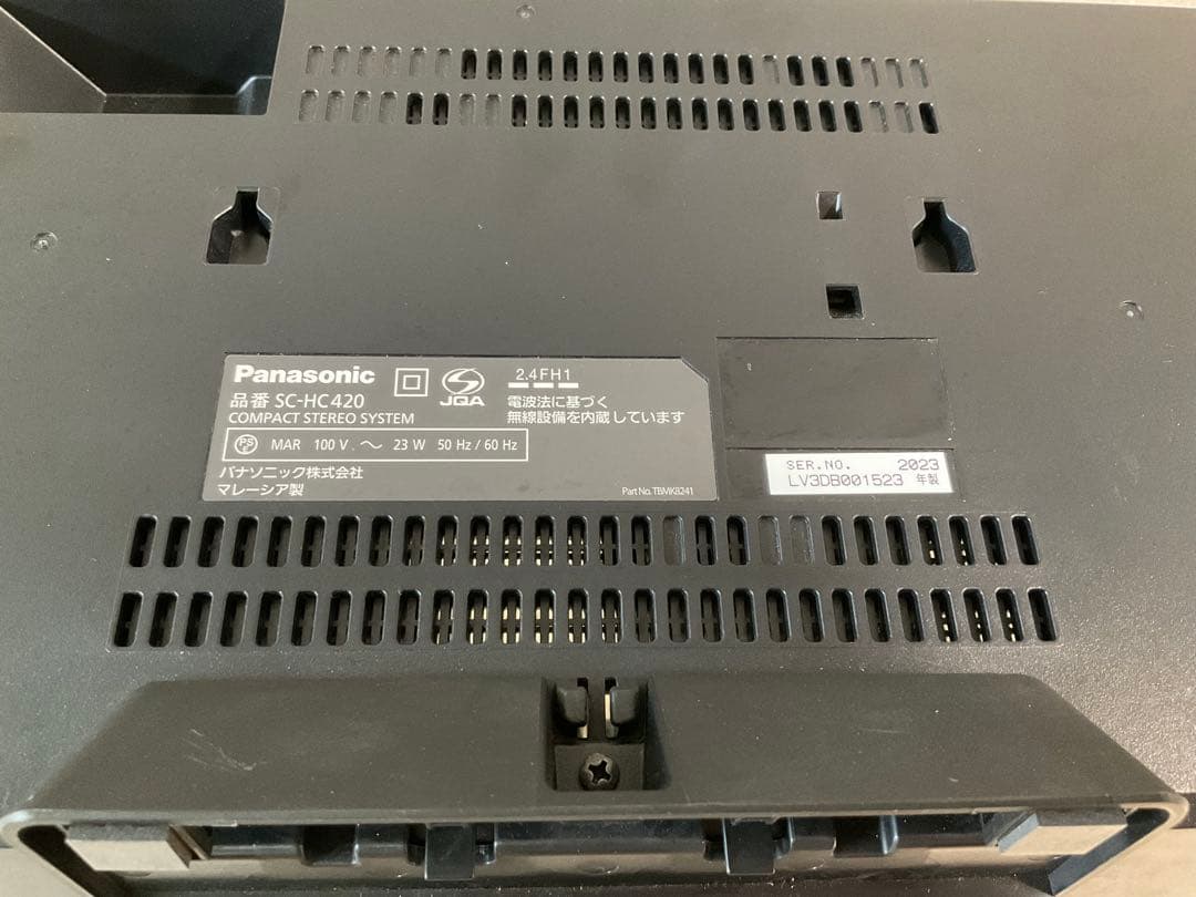 Panasonic SC-HC420-K ミニコンポ　動作確認OK