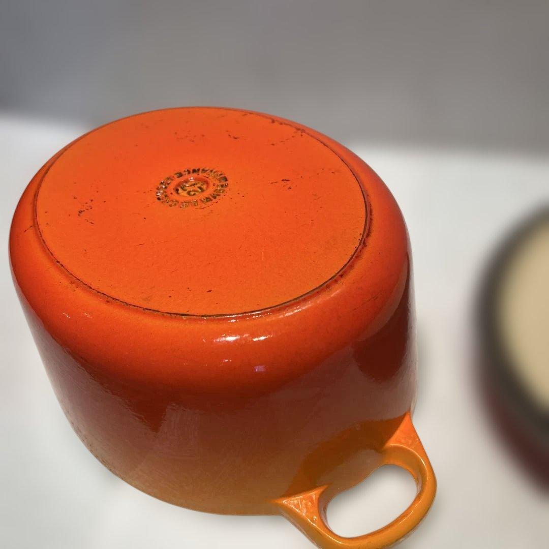 Le Creuset 　ル·クルーゼ オレンジ 両手鍋 楕円形　27cm