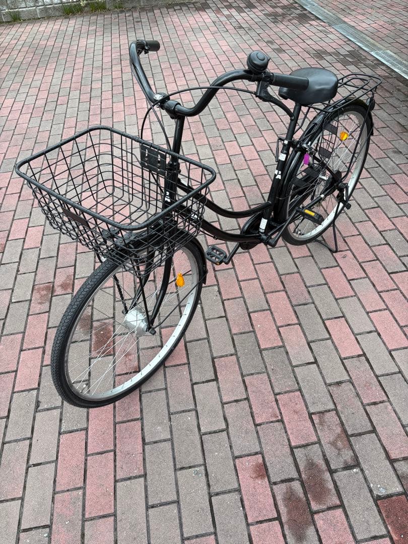 大型前籠付き、黒シティーサイクル(26㌅)関西圏なら？個人配達致します。(実費)