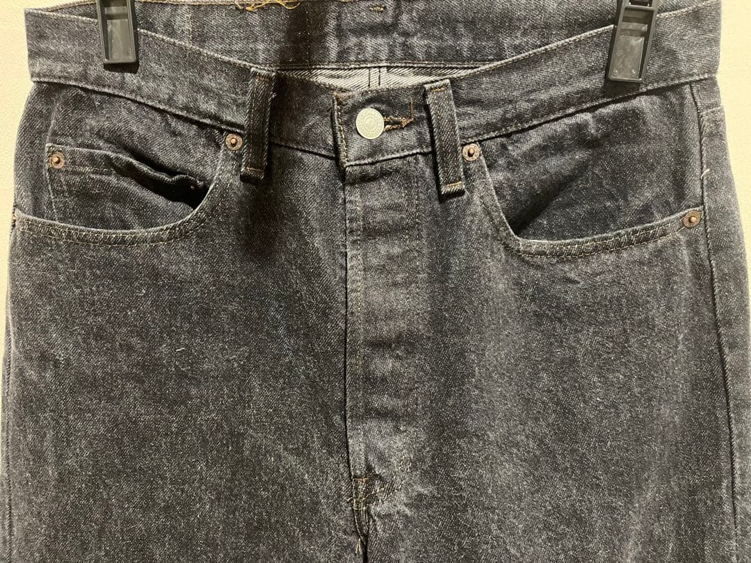 80s Vintageリーバイス 501 USA製 先染めブラック 希少